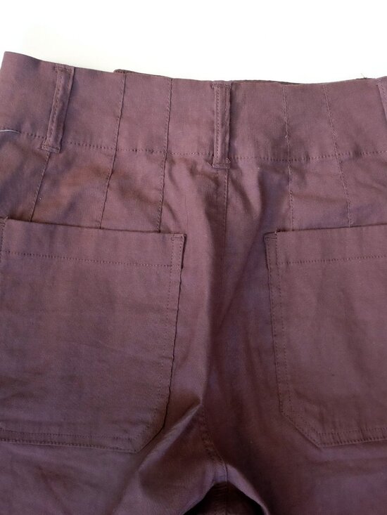 NEW Anthropologie Colette Crop Wide-Leg Pants Maeve 28 Chocolate Brown - Picture 7 of 7